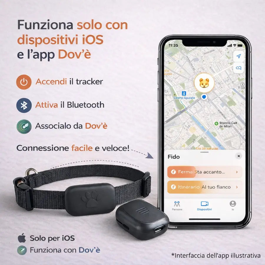 Collare localizzatore per animali