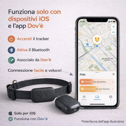 Collare localizzatore per animali
